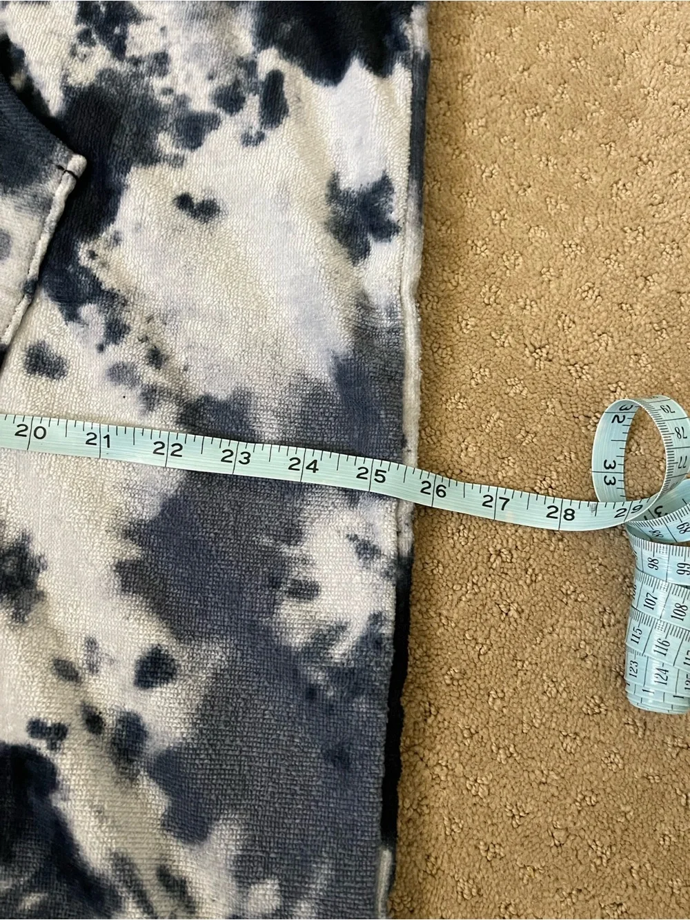 Billabong Tie-Dye Hooded Terry Poncho Cover-Up